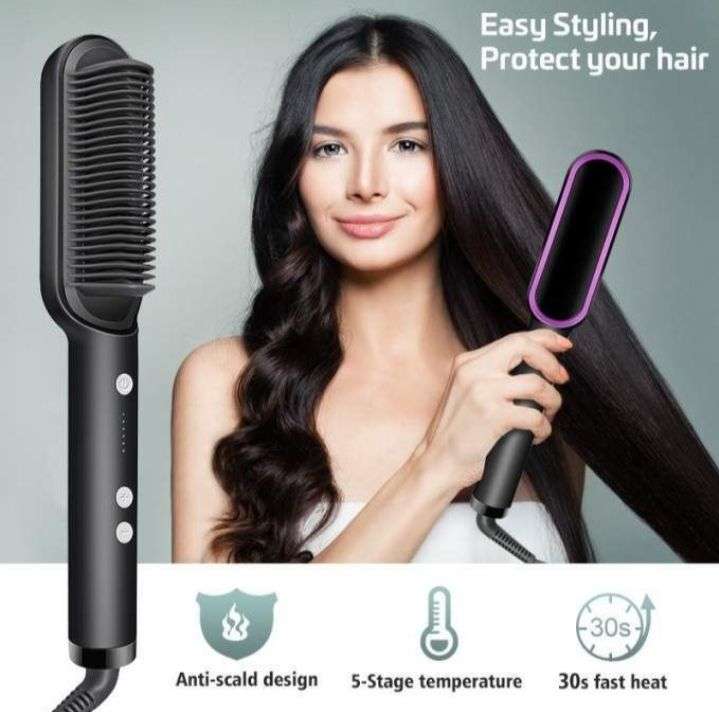 Original 909 Brush Hair Straightener Brush For Girls Comb Style
